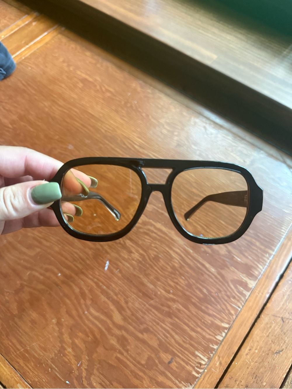 Retro Oversized Square Black Sunglasses
